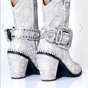 Club ex rhinestone cowboy boots
